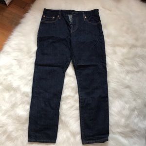 Levi’s 501 Tapered, Straight Leg Dark Wash Jeans